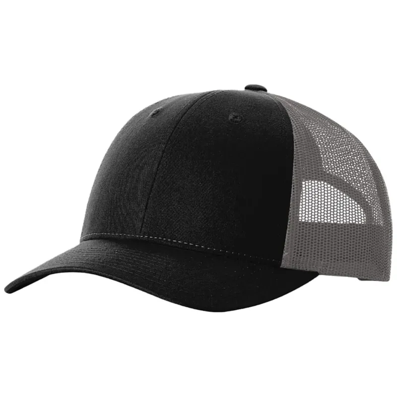 Richardson Black/Charcoal Low Pro Trucker