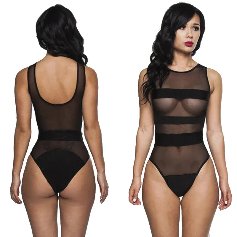 Damen Transparente Bodysuit – Bodéline