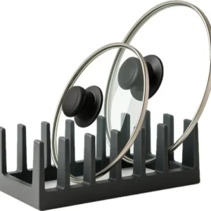 Pot Lid Holder, Space Saving Lid Stand for up to 6 Lids, Pans, Chopping Boards