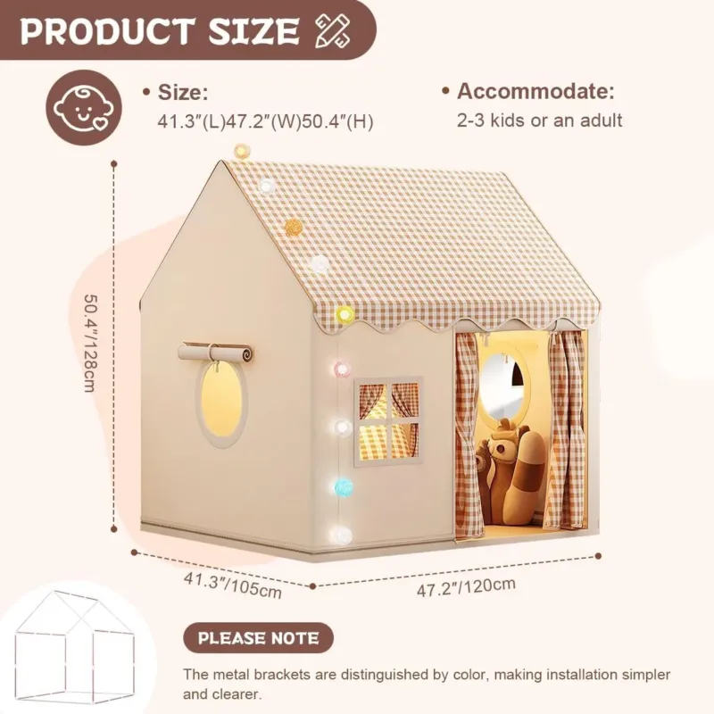 Children's Indoor Playhouse, Children's Bed Tent, Play Tent for Indoors