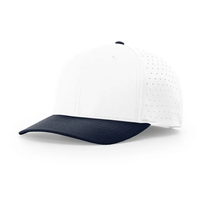 Richardson White/White/Navy Laser Perf R-Flex Snapback