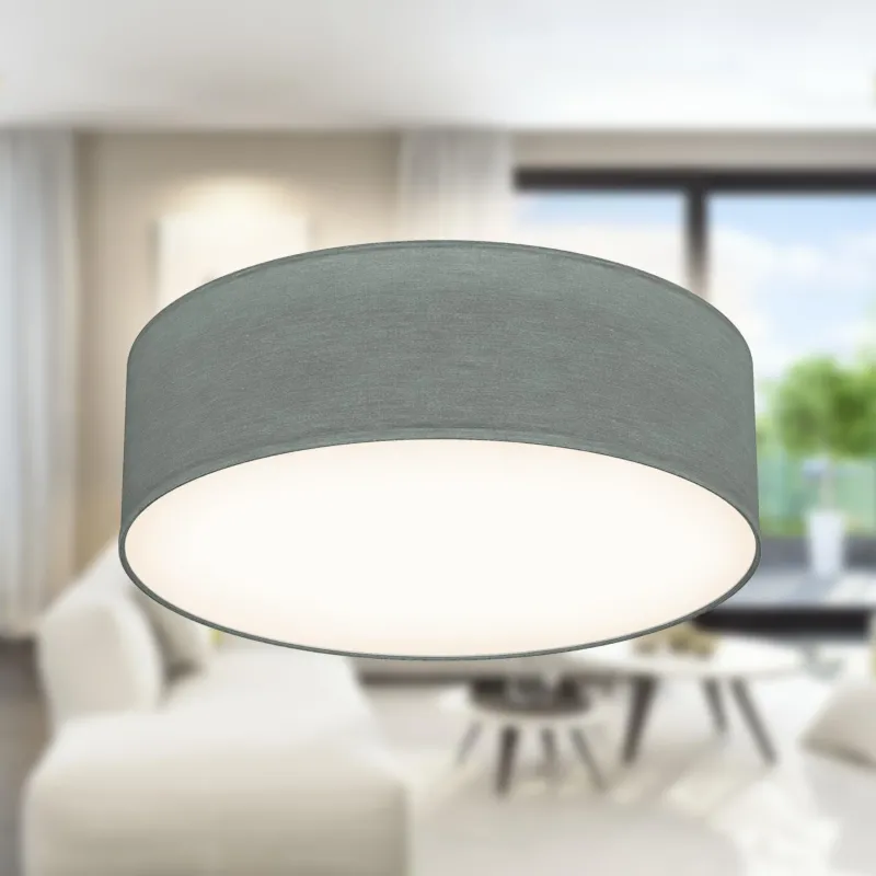 Ceiling Light with Fabric Lampshade