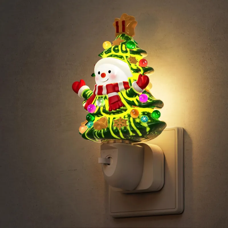 Night Light Socket, Night Light Christmas Tree Snowman