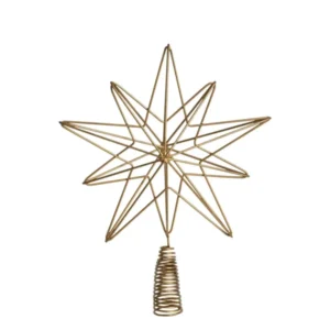 Talini Star Brass Christmas Tree Topper