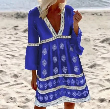 Bequemes Sommerkleid mit Fledermausärmeln – Lunéa