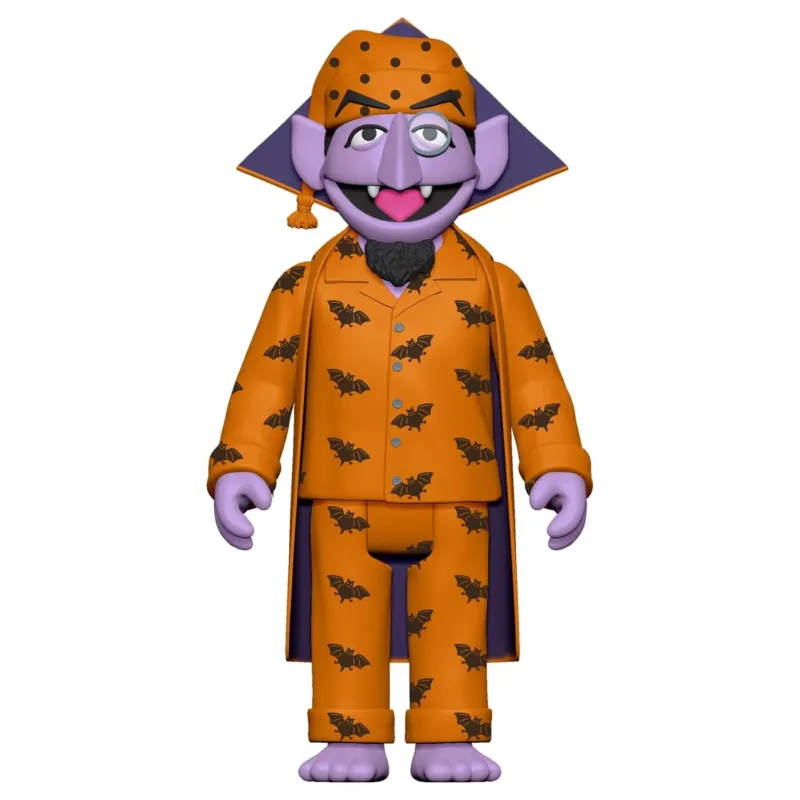 Produktbild Sesamstraße ReAction Actionfigur Wave 06 Count Von Count (PJs) 10 cm